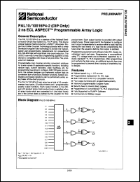 Click here to download PAL1016P4-2JM Datasheet