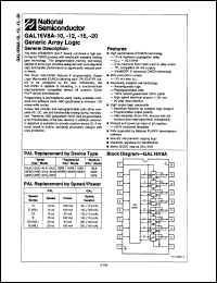 Click here to download GAL16V8A-10 Datasheet