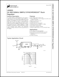 Click here to download LM2852YMXA-1.5 Datasheet