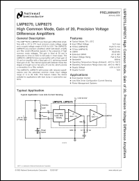 Click here to download LMP8270 Datasheet