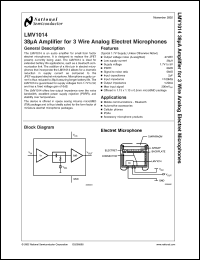 Click here to download LMV1014 Datasheet