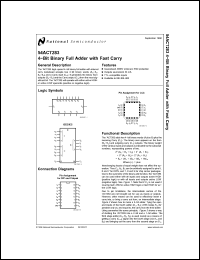 Click here to download 54ACT283D Datasheet