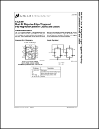 Click here to download 54LS114 Datasheet