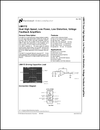 Click here to download LM6172 Datasheet