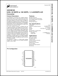 Click here to download ADC08100 Datasheet