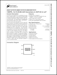 Click here to download ADC121S101CIMF Datasheet