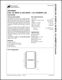 Click here to download ADC08200 Datasheet