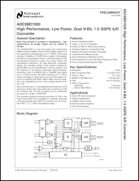 Click here to download ADC08D1500EVAL Datasheet