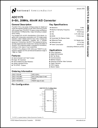 Click here to download ADC1175CIMTCX Datasheet