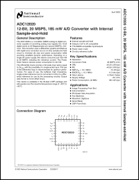 Click here to download ADC12020 Datasheet