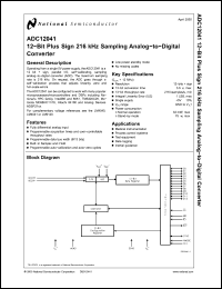 Click here to download ADC12041 Datasheet