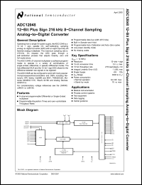 Click here to download ADC12048EVAL Datasheet