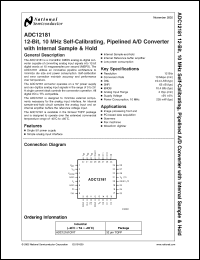 Click here to download ADC12181 Datasheet