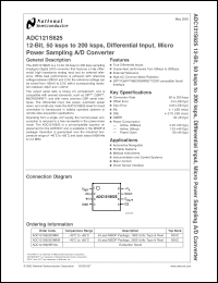 Click here to download ADC121S625EVAL Datasheet