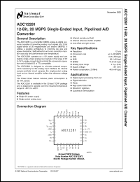 Click here to download ADC12281 Datasheet