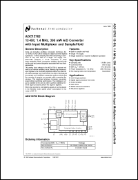 Click here to download ADC12762 Datasheet
