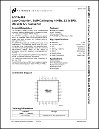 Click here to download ADC14161 Datasheet
