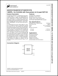 Click here to download ADCS7478AIMF Datasheet