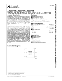 Click here to download ADCS7477AIMFX Datasheet