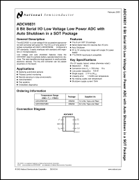 Click here to download ADCV0831 Datasheet