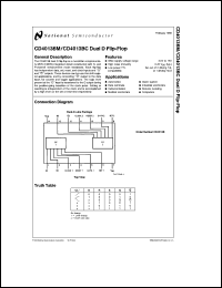 Click here to download CD4013BCJ Datasheet