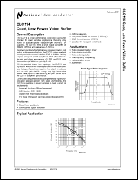 Click here to download CLC114ALC Datasheet