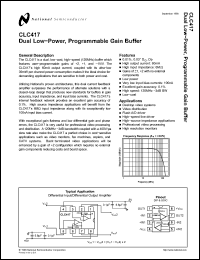 Click here to download CLC417AJP Datasheet
