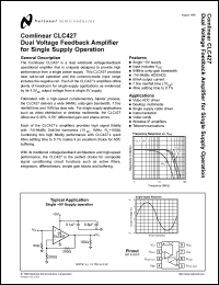 Click here to download CLC427AJ Datasheet
