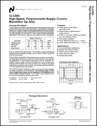 Click here to download CLC505ALC Datasheet