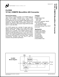 Click here to download CLC952 Datasheet