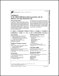 Click here to download COP8ACC520N8 Datasheet