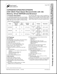 Click here to download COP8CSDR9KMT7 Datasheet