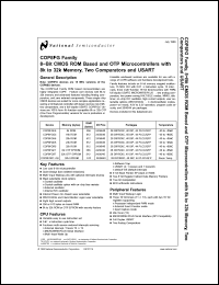 Click here to download COP8FGR540Q3 Datasheet