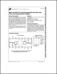 Click here to download DM54123 Datasheet