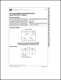 Click here to download DM54LS125A Datasheet