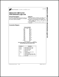 Click here to download DM54LS181 Datasheet