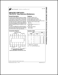 Click here to download DM54LS251 Datasheet