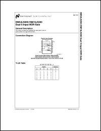 Click here to download DM54LS260J Datasheet