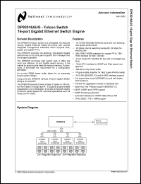 Click here to download DP83016AUG Datasheet