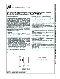 Click here to download DP83816 Datasheet