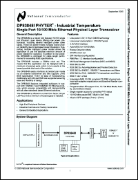 Click here to download DP83848I Datasheet