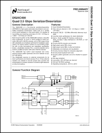 Click here to download DS25C400 Datasheet