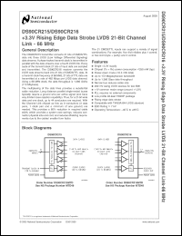 Click here to download DS90CR215 Datasheet