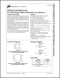 Click here to download DS90LV012A Datasheet