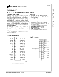 Click here to download DS90LV110T Datasheet