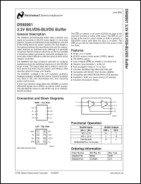Click here to download DS92001TLD Datasheet