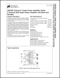 Click here to download LM4782 Datasheet