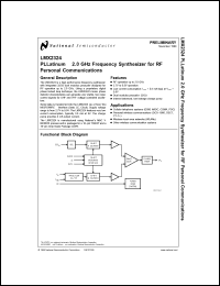 Click here to download LMX2324TM Datasheet