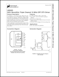Click here to download LM2425TE Datasheet