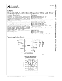 Click here to download LM2751SD-B Datasheet